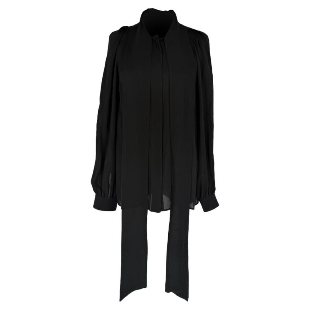 Gucci Pussy Bow Tie Blouse in Black Silk